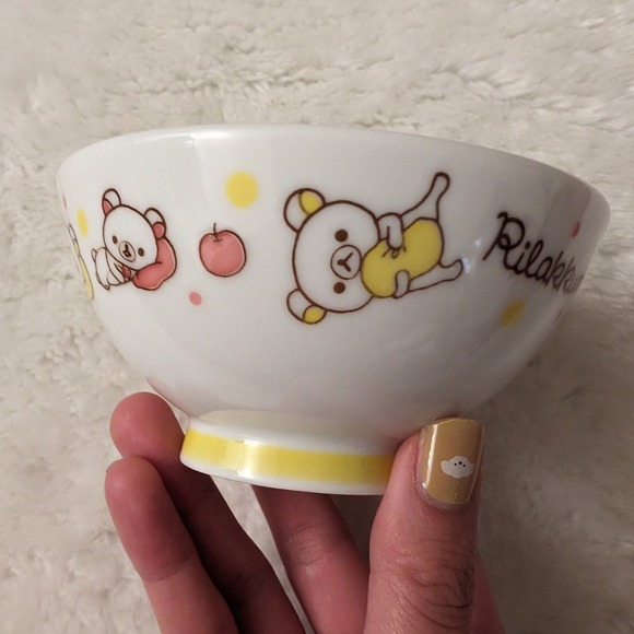 New 4" Rilakkuma Ceramic Rice Bowl - Picture 1 of 10